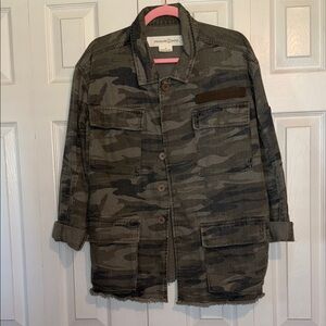 Treasure & Bond Green Camouflage Field Jacket